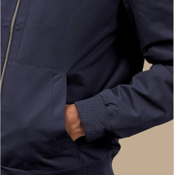 Lucky Brand Men's Bomber Jacket Full Zip Blue - Picture 3 of 4